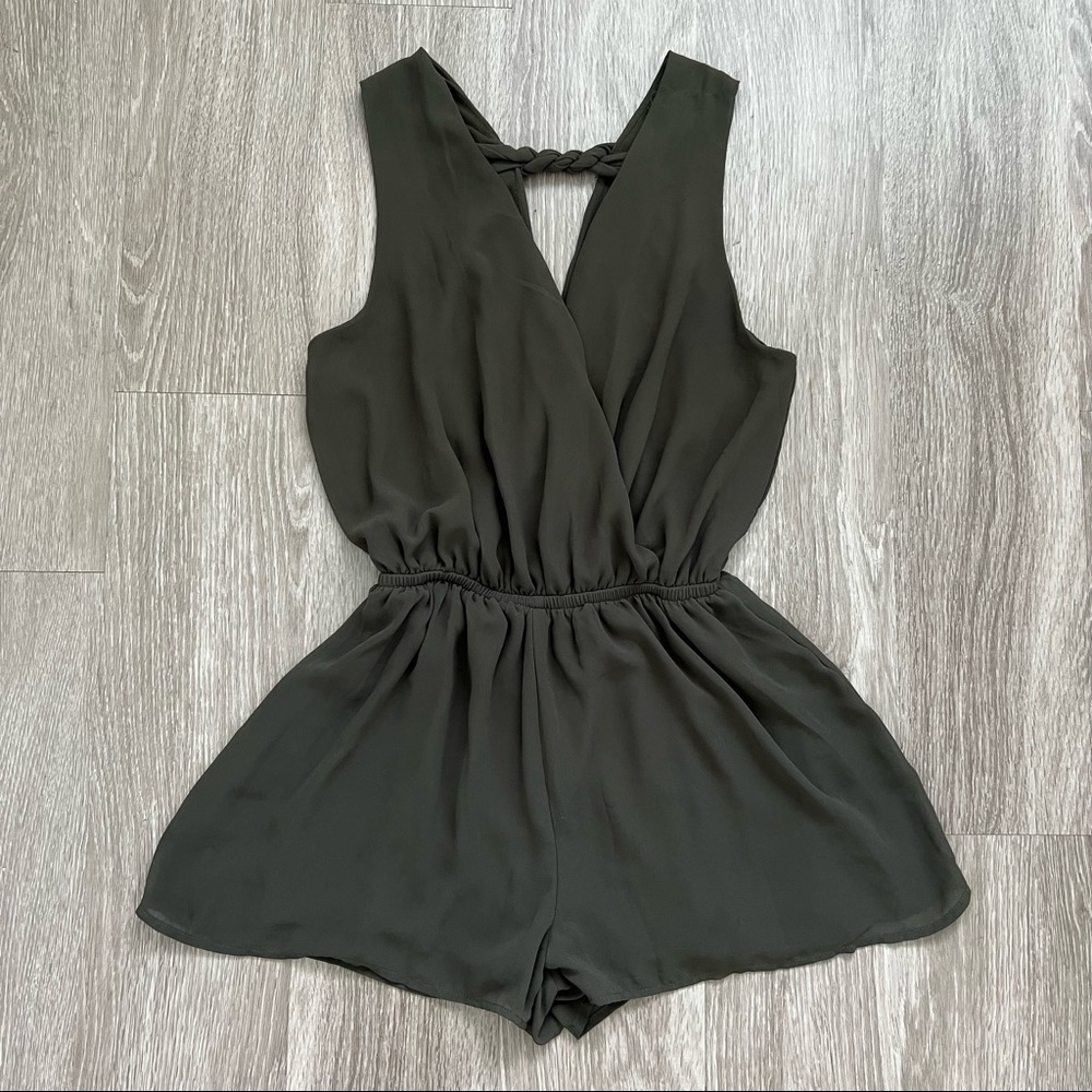 Dark Green Romper